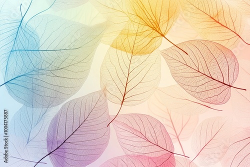 Minimalist Abstract Leaves Background with Simple and Elegant Design