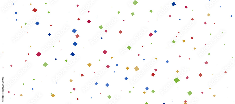 Colorful confetti on white background Colorful confetti on white background