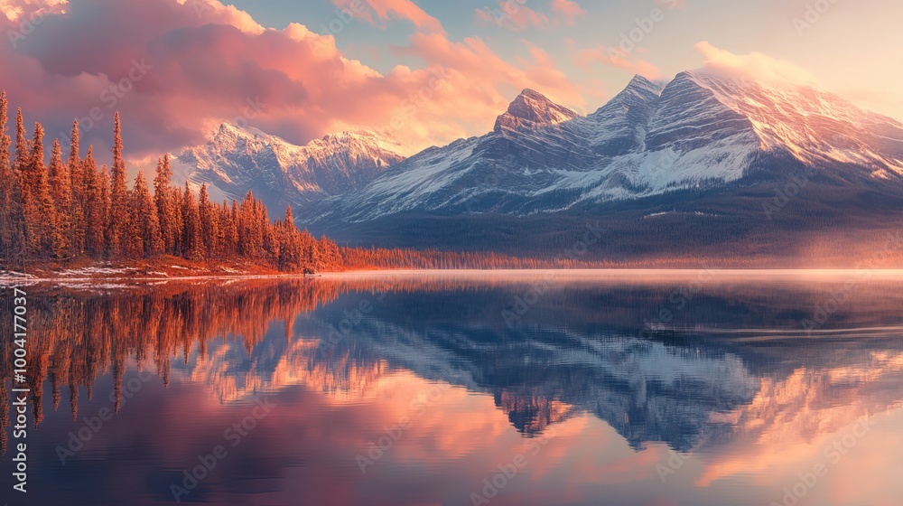 Naklejka premium Landscape in winter