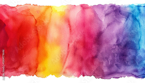 Wallpaper Mural Abstract colorful watercolor brush strokes on transparent background, vibrant artistic paint border texture, png  Torontodigital.ca