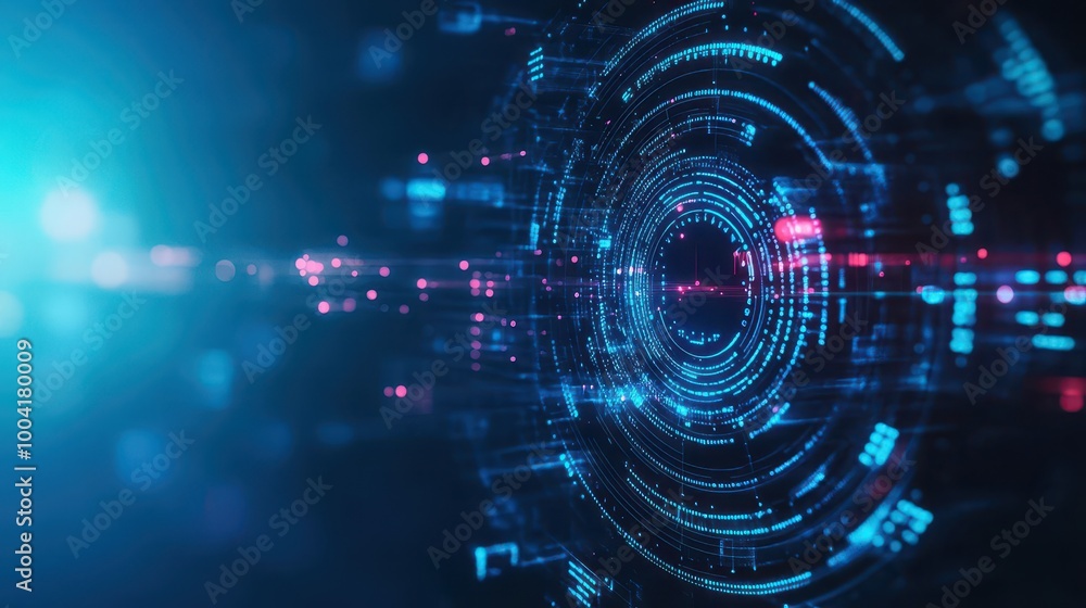 AI machine learning patterns, data flow holograms, blue tones, futuristic backdrop AI machine learning patterns, data flow holograms, blue tones, futuristic backdrop