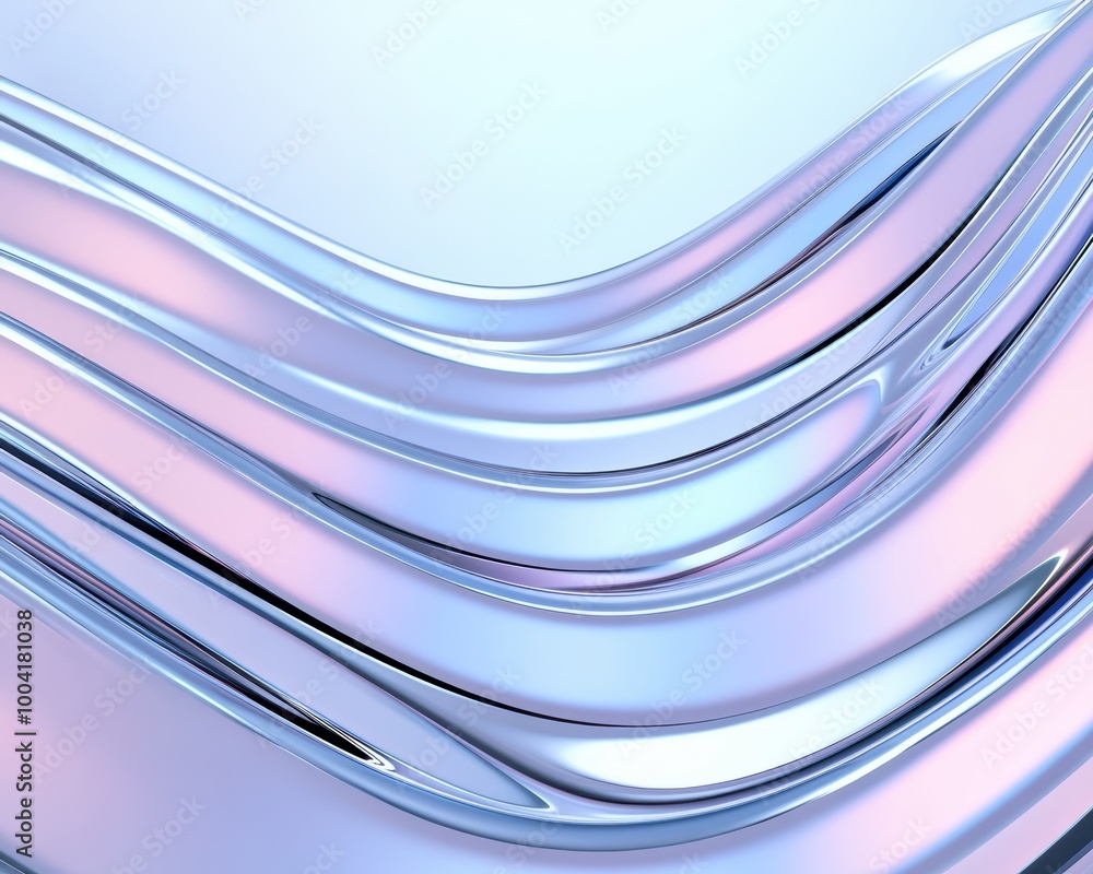 Abstract waves in metallic colors create a dynamic and modern background, ideal for design projects. Abstract waves in metallic colors create a dynamic and modern background, ideal for design projects.