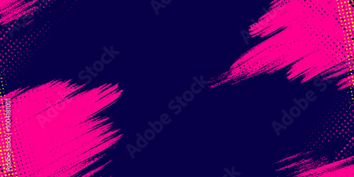 Vibrant pink grunge brush stroke abstract background. Abstract dirty grunge texture banner design