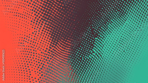Wallpaper Mural Abstract grunge background with red, blue and teal dots and gradient. Torontodigital.ca