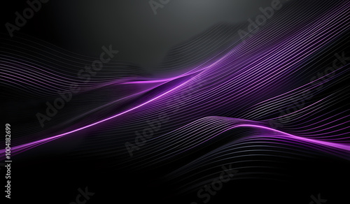 Dark grey background with purple glowing lines for social media post, business, advertising events