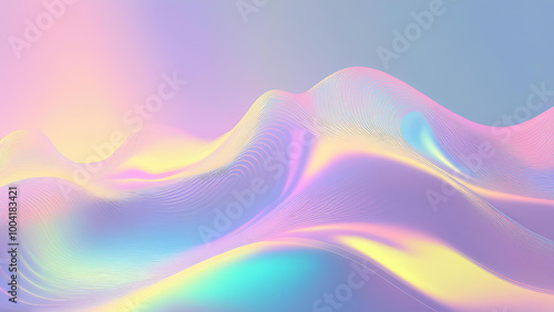 Iridescent holographic background