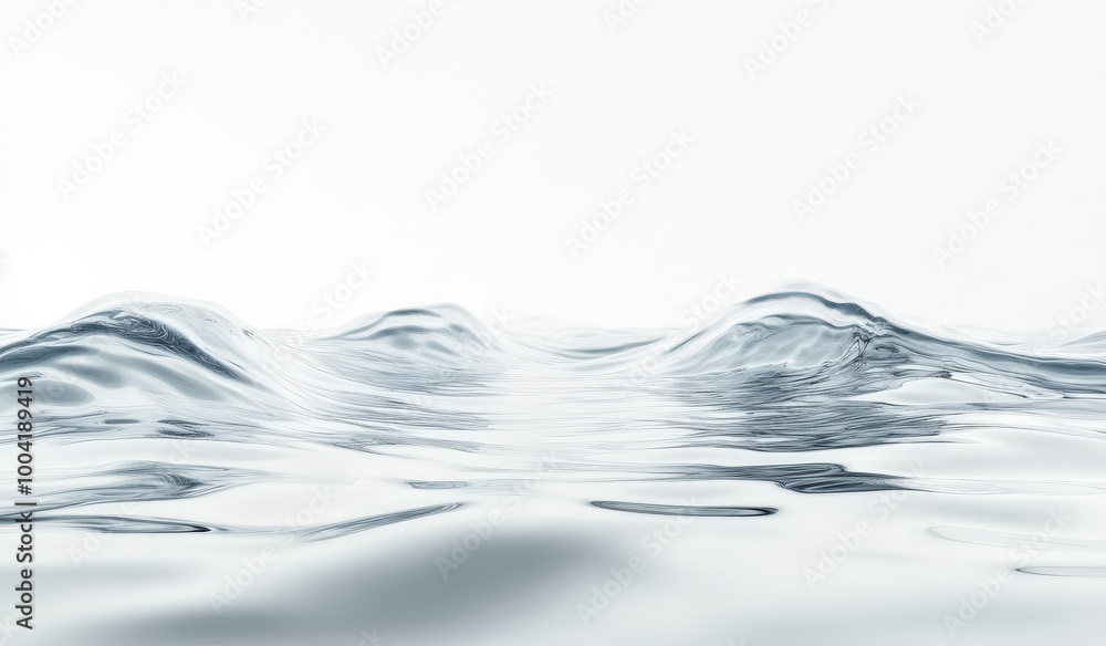 Gentle waves ripple gracefully across a serene surface, reflecting soft light in a tranquil water composition. Generative AI Gentle waves ripple gracefully across a serene surface, reflecting soft light in a tranquil water composition. Generative AI