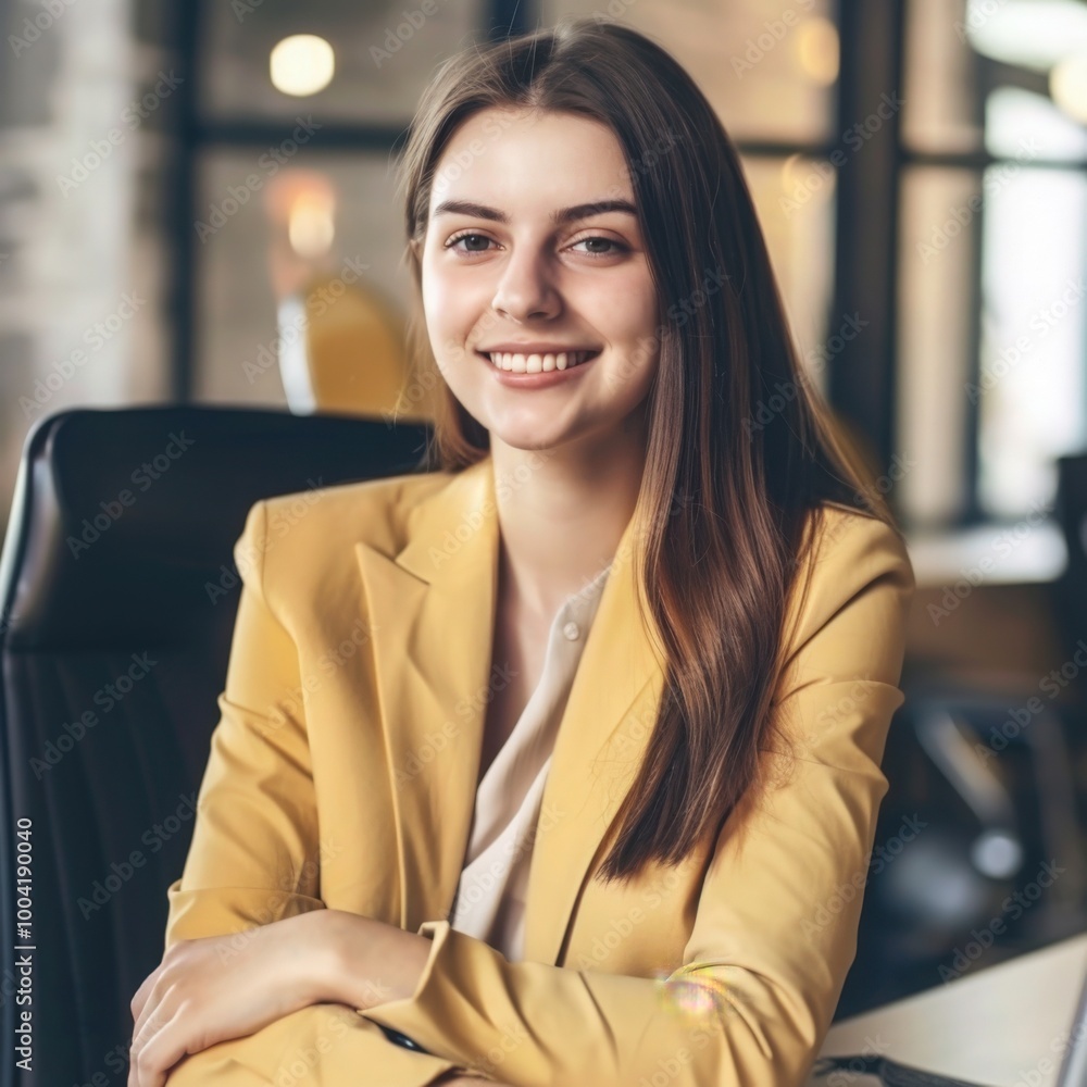 Fototapeta premium portrait of a smiling businesswoman