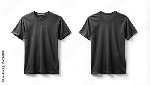 Black Sport T-Shirts Mockup