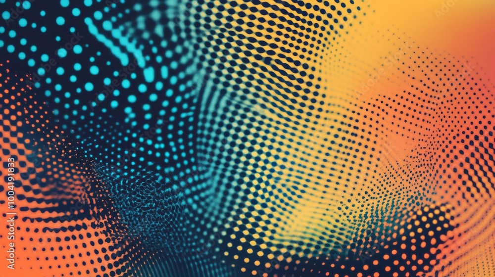 Abstract dots in a colorful halftone gradient, creating a vibrant and dynamic background texture Abstract dots in a colorful halftone gradient, creating a vibrant and dynamic background texture