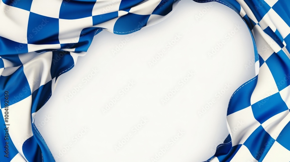 Blue and white checkered race flag background, designed for racing events with space for text. Blue and white checkered race flag background, designed for racing events with space for text.