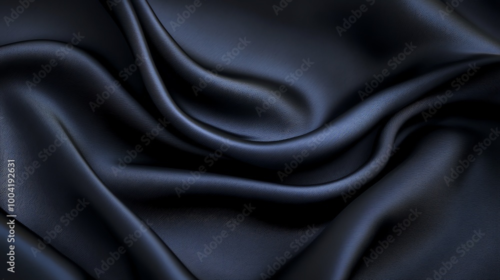 Obraz premium Abstract background of a smooth, soft, gray silk fabric.
