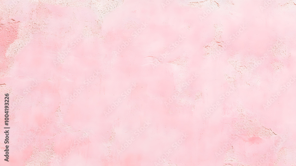 Fototapeta premium Abstract pink pastel concrete textured background, grunge texture with copyspace, wall backdrop For aesthetic creative design