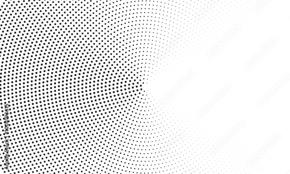 Black Dotted Circular Pattern Abstract Illustration Black Dotted Circular Pattern Abstract Illustration