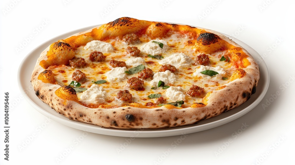 Classic Italian Pizza with Fresh Ingredients and Flavors Classic Italian Pizza with Fresh Ingredients and Flavors
