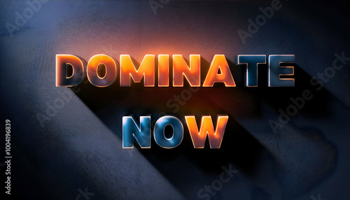 Dominate now word positive word photo