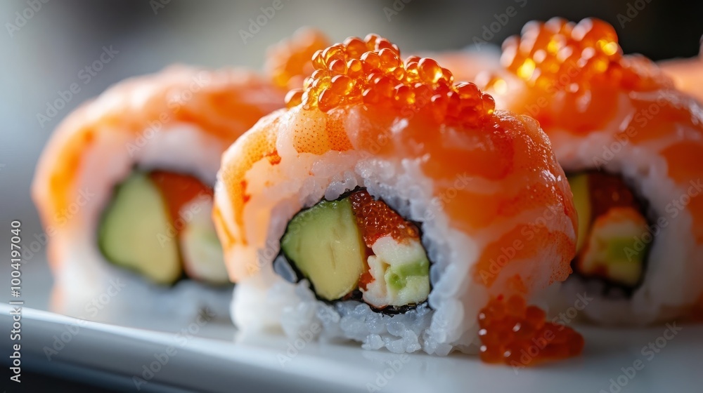 Tuna sushi roll with fresh tuna slices, highlighting the simplicity and elegance of Japanese cuisine. Tuna sushi roll with fresh tuna slices, highlighting the simplicity and elegance of Japanese cuisine.