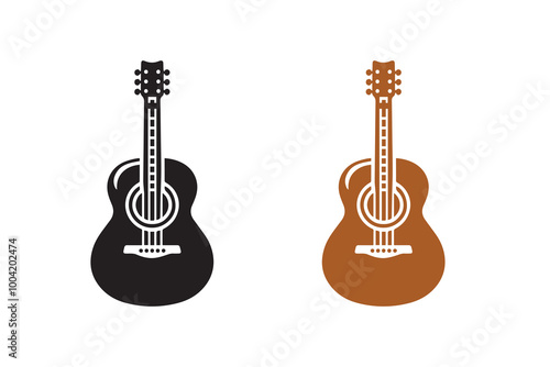 Guitar Design Acoustic guitar silhouette Illustration