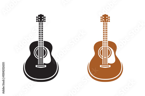 Guitar Design Acoustic guitar silhouette Illustration
