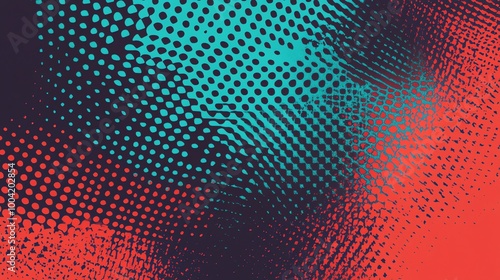 Wallpaper Mural Abstract blue, green and pink dotted pattern. Torontodigital.ca