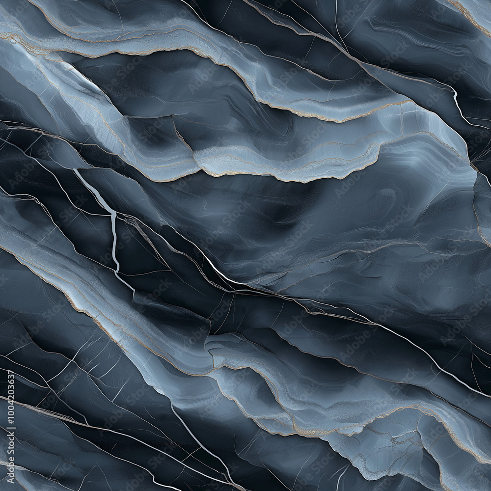 Abstract marble pattern in shades of blue and black. Abstract marble pattern in shades of blue and black.