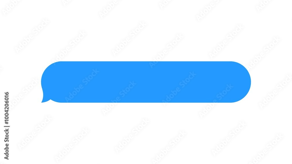 Message bubble for custom text on transparent background with alpha channel 4k video Message bubble for custom text on transparent background with alpha channel 4k video