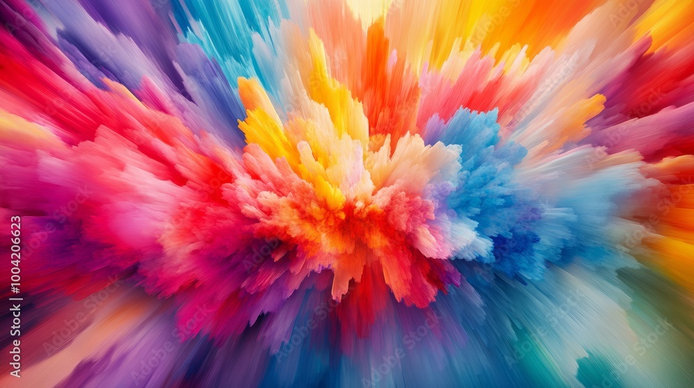 Abstract Color Explosion: Vibrant Psychedelic Art Abstract Color Explosion: Vibrant Psychedelic Art