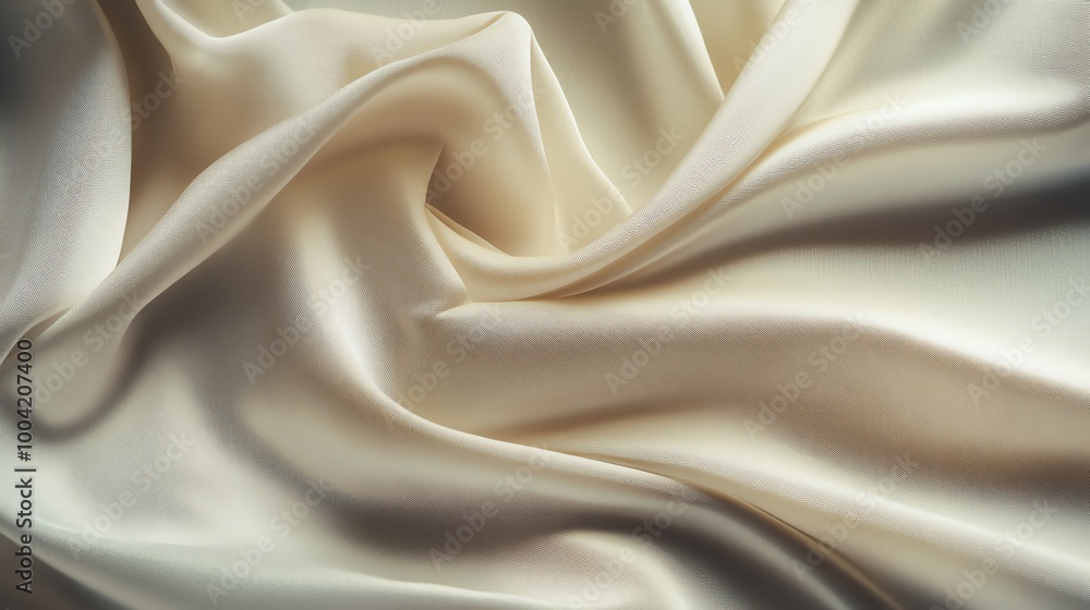 Obraz premium Abstract background of a smooth, soft, beige fabric.