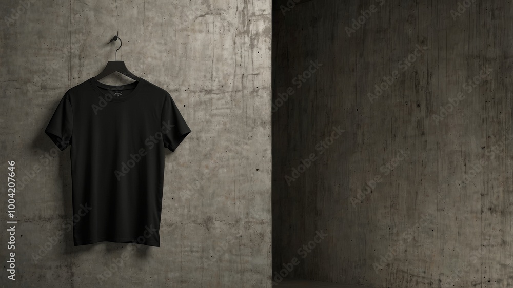 lack T-Shirt Mockup Hanging on a Metal Hanger lack T-Shirt Mockup Hanging on a Metal Hanger