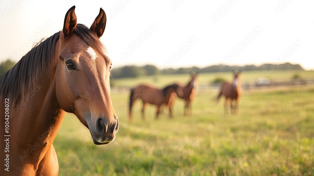 Serene Foal Playtime in Lush Green Hills - Professional Horse Care at Breeding Stables Surrounded by Natures Beauty Serene Foal Playtime in Lush Green Hills - Professional Horse Care at Breeding Stables Surrounded by Natures Beauty