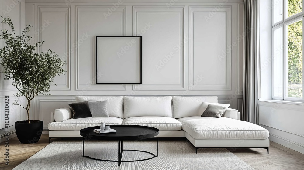 Elegant Modern Living Room Interior Elegant Modern Living Room Interior