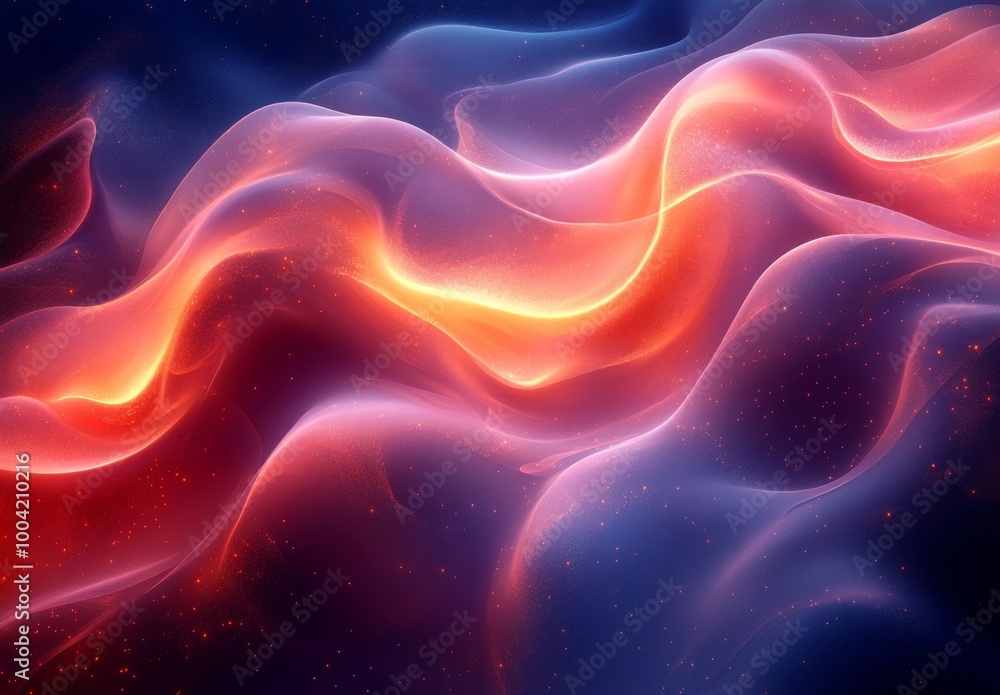 Abstract background wave form purple, orange and red tone. Abstract background wave form purple, orange and red tone.