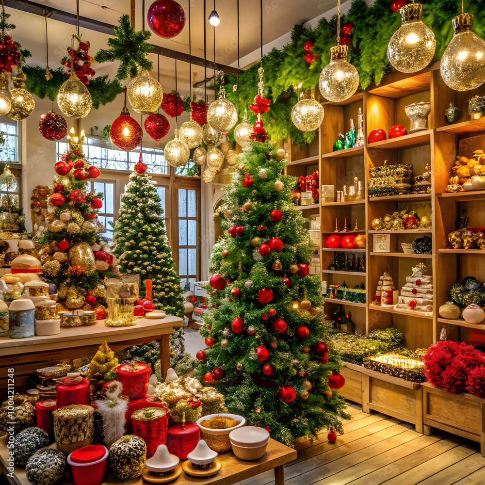 A Charming Storefront Decorated for the Holidays A Charming Storefront Decorated for the Holidays