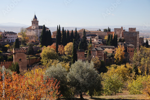 Alhambra castle in Granada, Andalucia, Spain