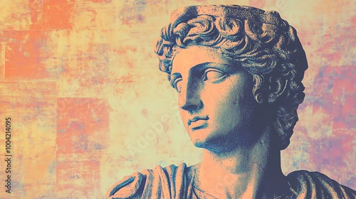 Wallpaper Mural A modern art collage featuring a classical bust. Torontodigital.ca