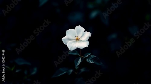 flower swaying slowly 