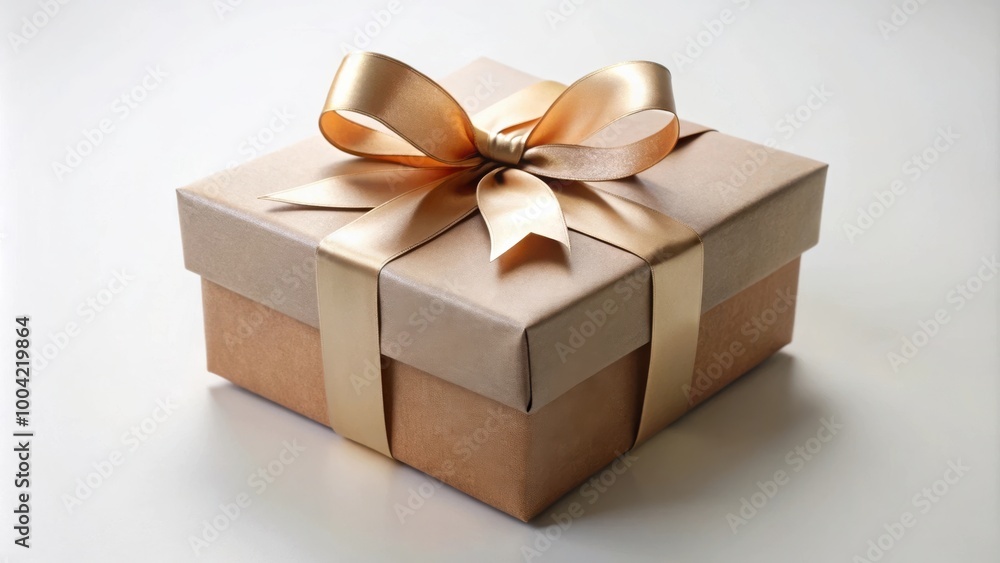 Elegant gift box with customizable blank label for personalized present wrapping Elegant gift box with customizable blank label for personalized present wrapping