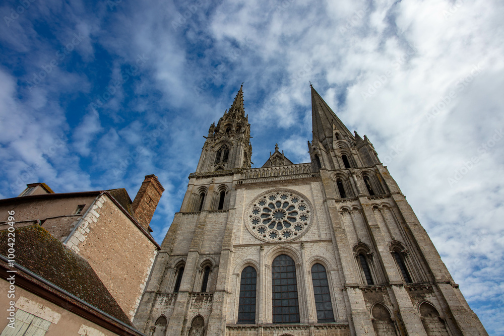 Notre Dame de Chatres Cathedral France Notre Dame de Chatres Cathedral France