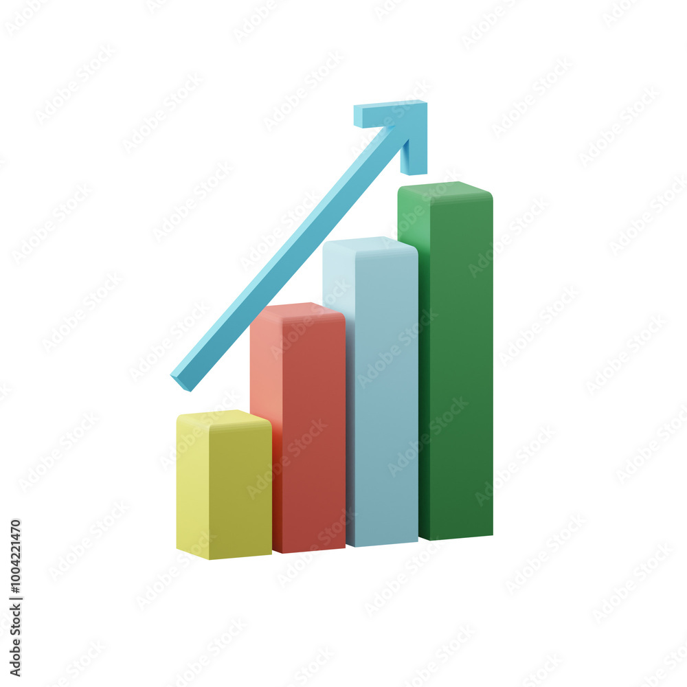 Bar diagram chart growth column structure scale data visualization report 3d icon render illustration Isolated on Transparent Png Background Bar diagram chart growth column structure scale data visualization report 3d icon render illustration Isolated on Transparent Png Background