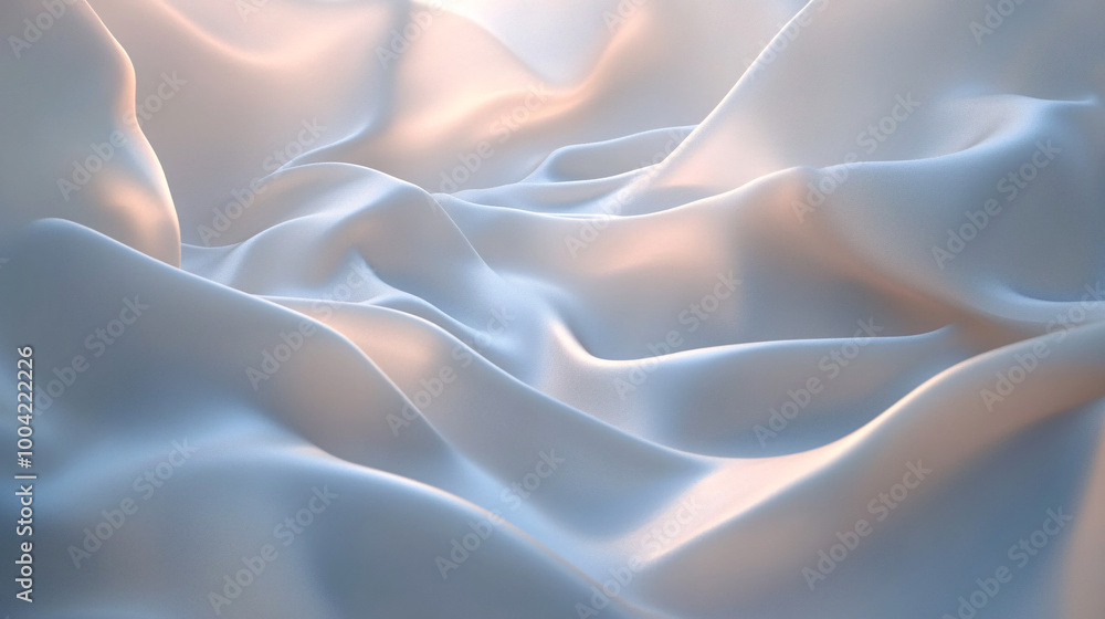 Obraz premium Abstract White Silk Fabric Background