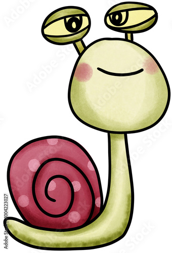 snail running color