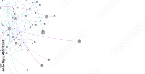 Abstract plexus blue geomet...