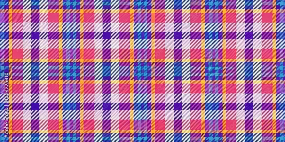 Vibrant and Textured Plaid Pattern Background with Very Peri Color for Design Projects Vibrant and Textured Plaid Pattern Background with Very Peri Color for Design Projects