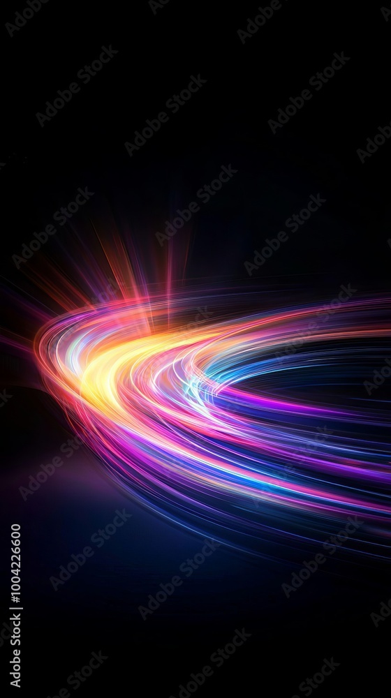 Intricate Abstract Patterns of Blurred Light Trails Capturing Motion and Energy in Vibrant Colors Intricate Abstract Patterns of Blurred Light Trails Capturing Motion and Energy in Vibrant Colors