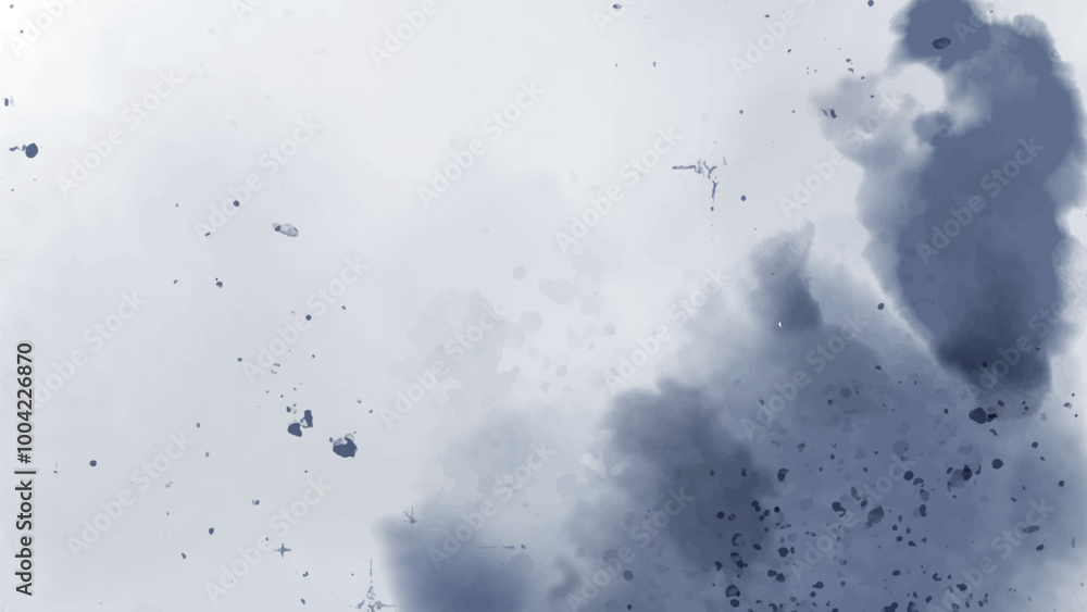 Fototapeta premium Abstract horizontal watercolor background. Hand drawn vector texture. Brush stroked painting pastel color watercolour