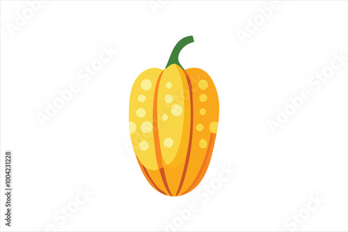  Cute Capsicum vector art illustration photo