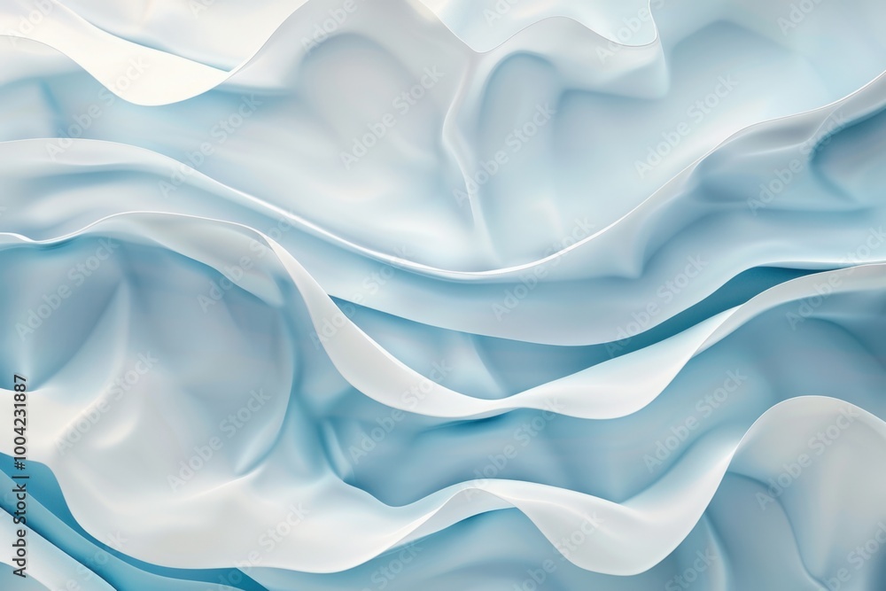 Obraz premium Soft Blue Fabric Texture Background for Design Projects