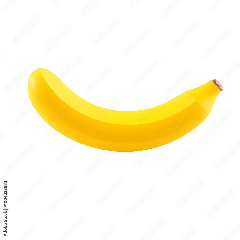 Banana, Low-Poly Banana, Low-Poly