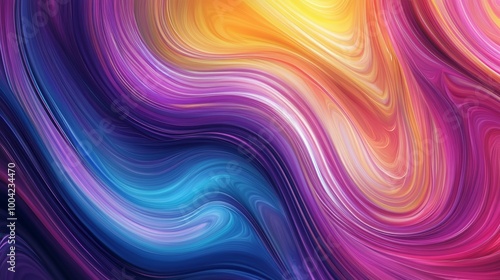 Colorful abstract swirling pattern, vibrant energy