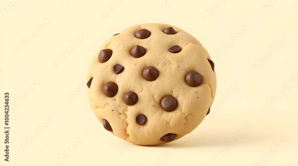 Fototapeta premium Minimal Chocolate Chip Cookie